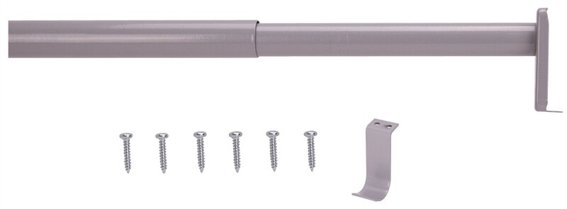 CLOSET ROD SILVER 72"-120"