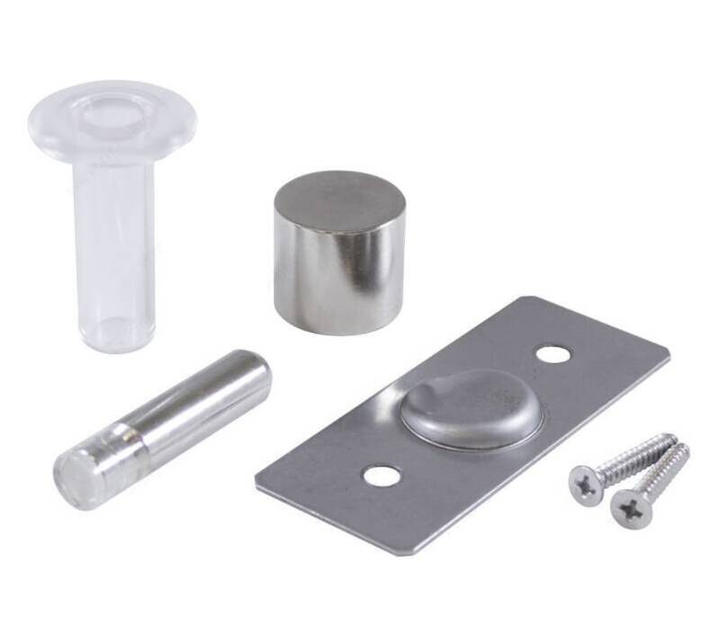 FLUSH MAG DOORSTOP CLEAR