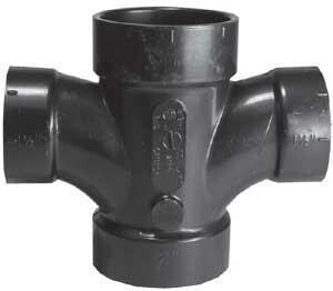 3" X 1-1/2" ABS Double TEE