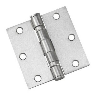 3-1/2" BALL BEARING HINGE SQUARE BRUSHED NICKEL
