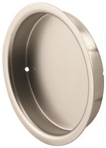 2" ROUND DOOR PULL NICKEL 2PK