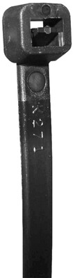 7.5" CABLE TIE BLACK 100PC