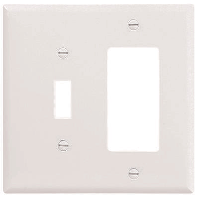 DOUBLE DECORA-TOGGLE PLATE WHITE DOUBLE DECORA-TOGGLE PLATE WHITE