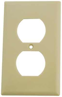 DUPLEX REC PLATE IVORY