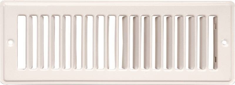 4" X 10" Toespace Grille White