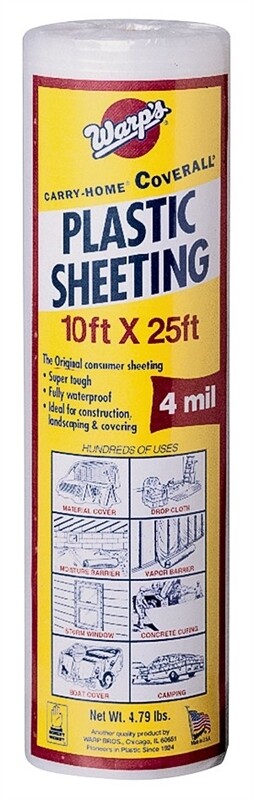 '4 MIL POLY ROLL 10''X25'' CLEAR'