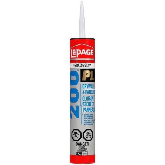LePage PL200 Drywall & Paneling Adhesive 825ml