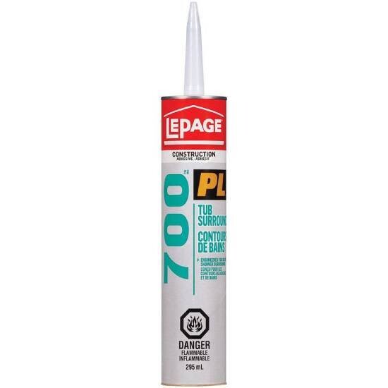 LePage PL700 Tub Surround Adhesive 295ml