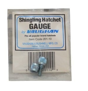 shingling hatchet gauge