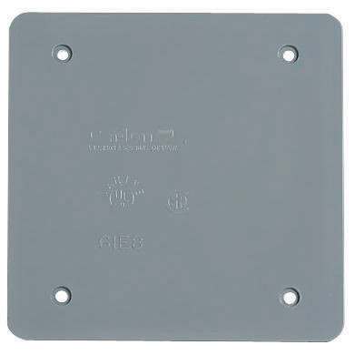 Conduit Blank Cover Plate Double PVC