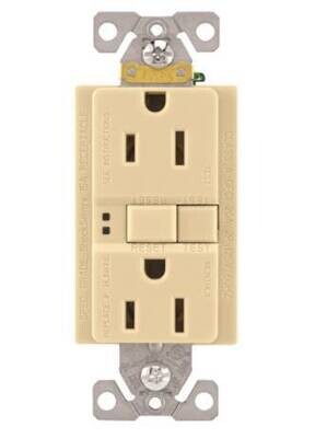 GFCI REC IVORY