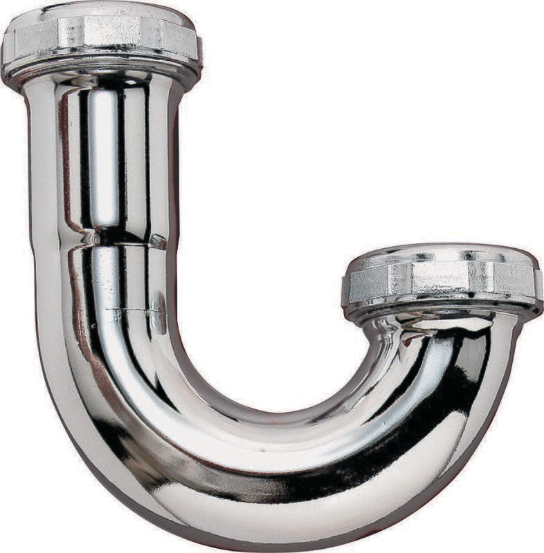 1-1/4" Slip Joint J Bend Chrome