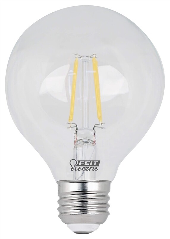 LED 60W G25 BULB CLEAR MED BASE