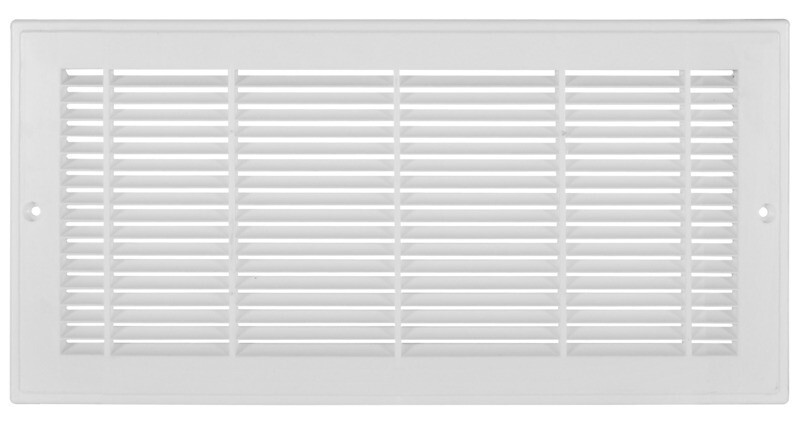 6" X 18" Plastic Grille White