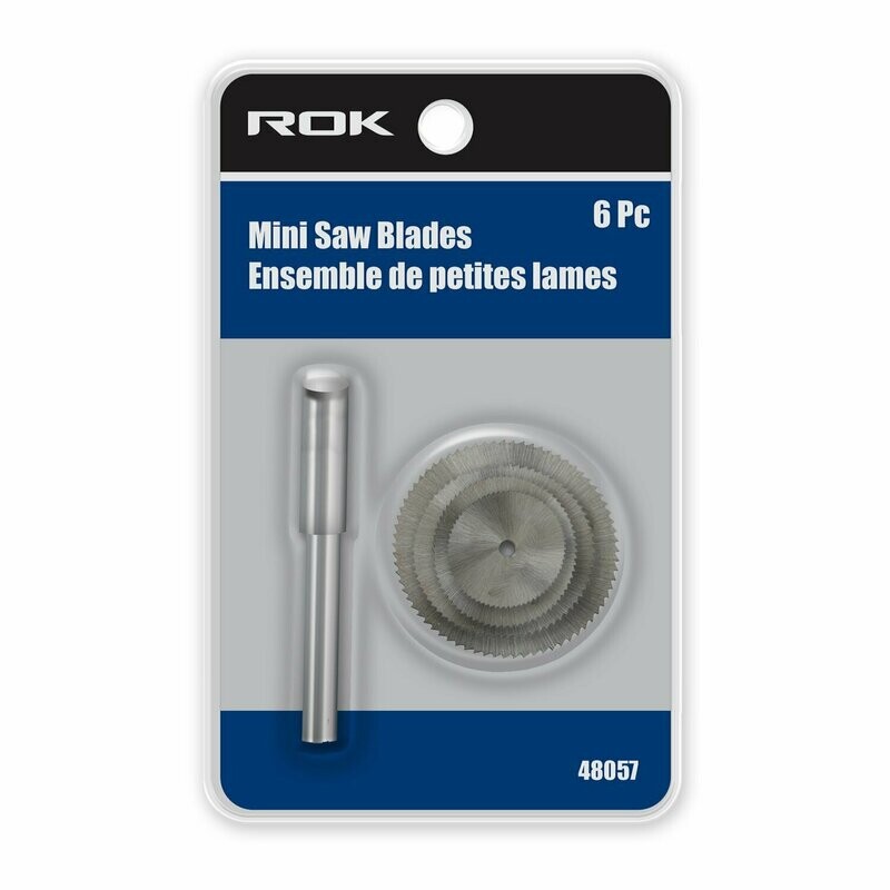 MINI SAWBLADES W/MANDREL 6PCS