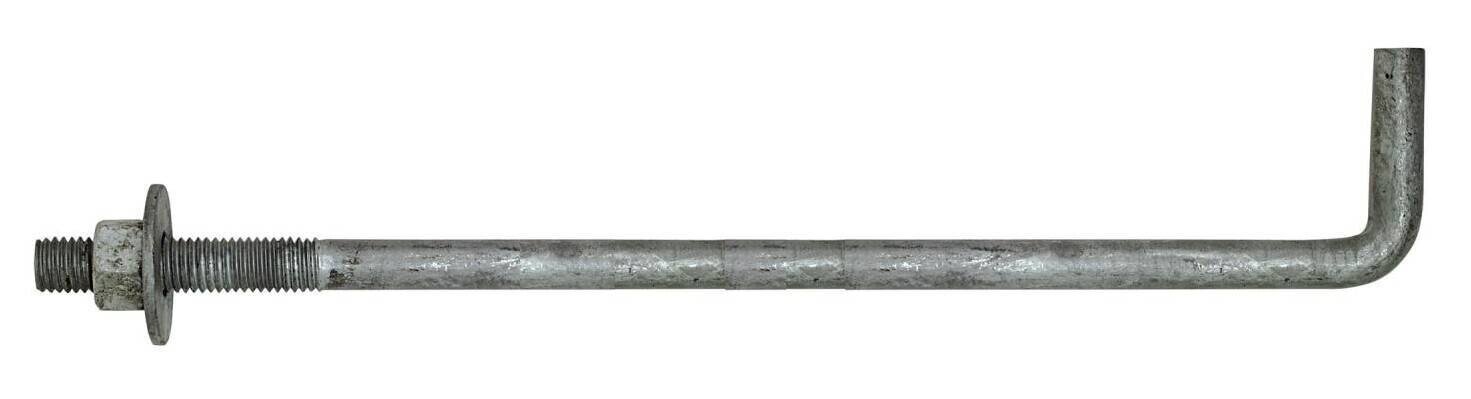 LBOLT50120HDG 1/2"x12" Hot Dip Galvanized L-Type Anchor Bolt