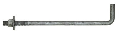 LBOLT62100HDG 5/8"x10" Hot Dip Galvanized L-Type Anchor Bolt