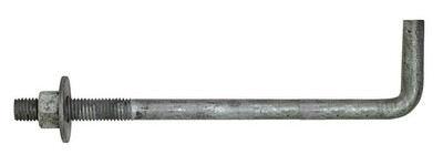 LBOLT50600HDG 1/2"x6" Hot Dip Galvanized L-Type Anchor Bolt