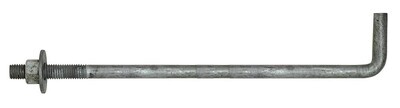 LBOLT50120HDG 1/2"x12" Hot Dip Galvanized L-Type Anchor Bolt
