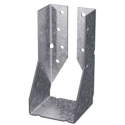 HUC46 4x6 concealed-flange joist hanger with hidden flanges in galvanized steel for joist-to-beam connections.