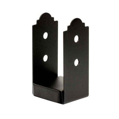 APB44R Black Ornamental Rough  4X4 PostBase