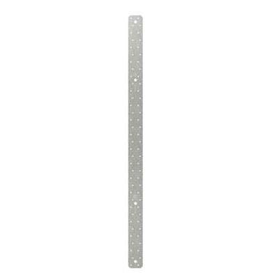 MSTC40 medium strap tie with countersunk slots for secure galvanized wood framing reinforcement.