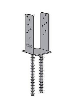 CBQGT46-SDS2 4x6 Column Base with Screws