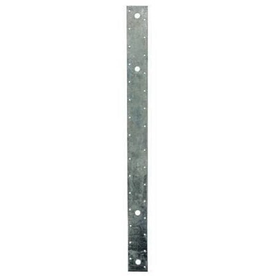 Galvanized MST27 27-inch medium strap tie for extended connections.