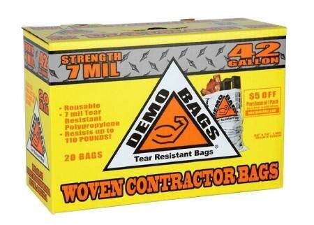 DEMOBAG 7ML 30"X52" SINGLE BAG
