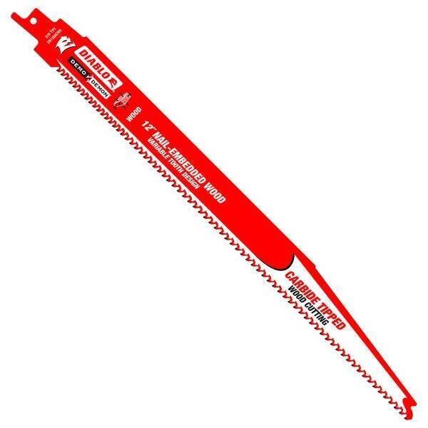 Diablo Demo Demon DS1206VCWC 12" 5/7 TPI Nail Embedded Wood