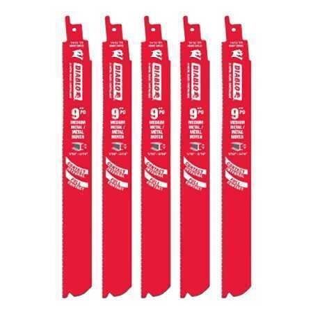 Diablo Steel Demon DS0914BF5C 9" 14/18 TPI Thin Metal Cutting Blade (5pk)