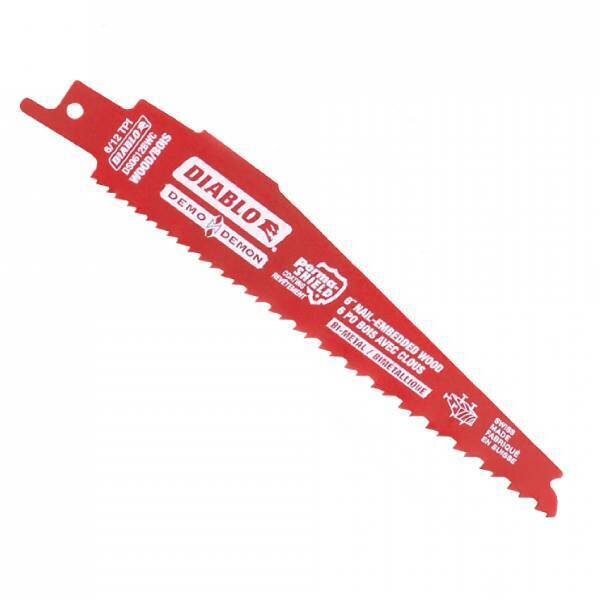 Diablo Demo Demon DS0612BWC 6" 6/12 TPI Bi-Metal Nail Embedded Wood