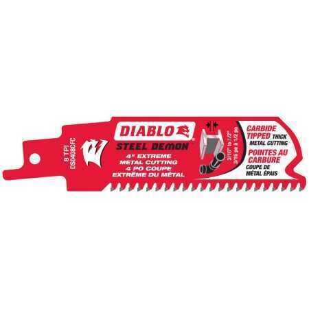 Diablo Steel Demon DS0408CFC 4" 8 TPI Carbide Tipped Thick Metal Cutting