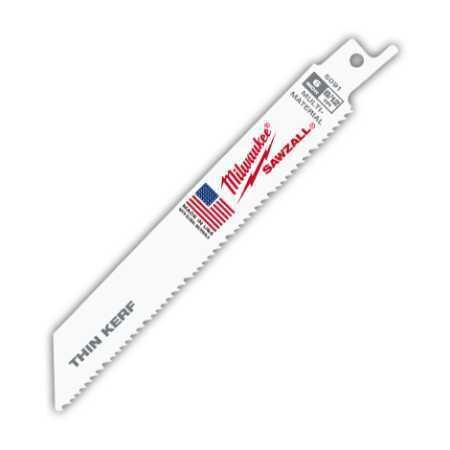Milwaukee 6" 12 TPI Thin Kerf Sawzall Blade