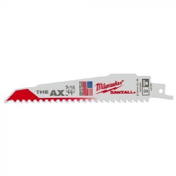 Milwaukee The Ax 6" 7TPI Sawzall Blade