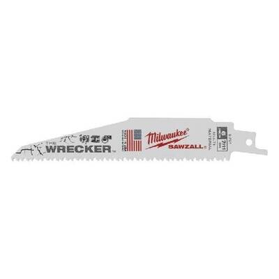 Milwaukee Wrecker 6” 7/11 TPI Sawzall Blade