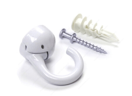 CEILING ELEPHANT HOOK WHITE