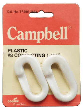 PLASTIC #8 CONNECTING LINKS