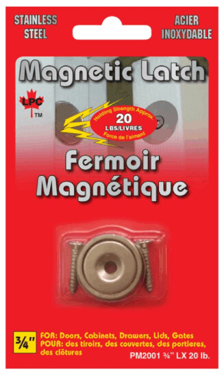 STAINLESS STEEL MAGNETIC LATCH 3/4"