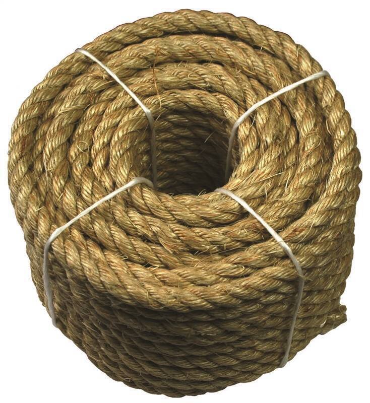 Rope - Sisal (1/4" x 100')