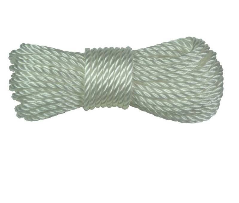 Rope - Twisted Poly White (1/4" x 50')