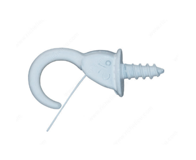 1-1/4 SAFETY CUP HOOK WHITE