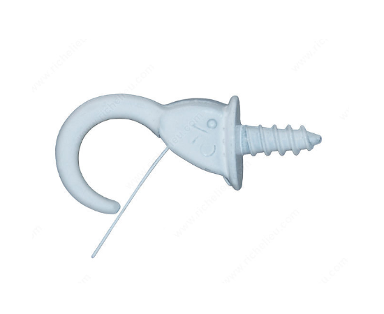 7/8 SAFETY CUP HOOK WHITE