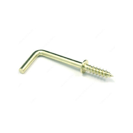 1" BRASS SCREW HOOK 8PK