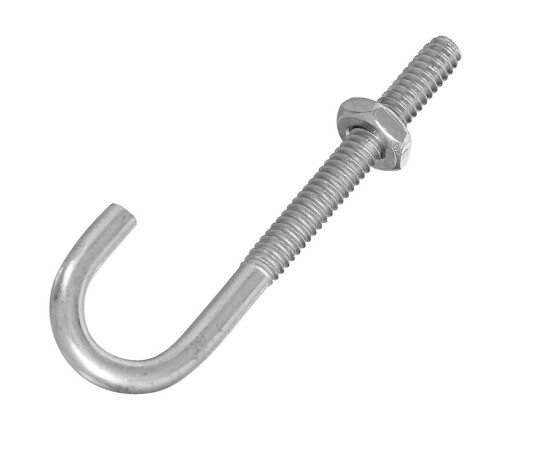 J BOLT 1/4 X 6 ZP
