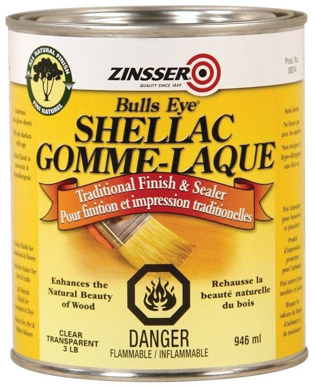 ZINSSER BULLSEYE SHELLAC CLR 946ML