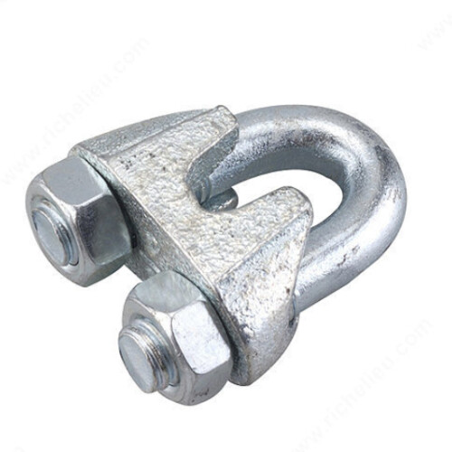 Wire Rope Clip (Zinc) 1/4"