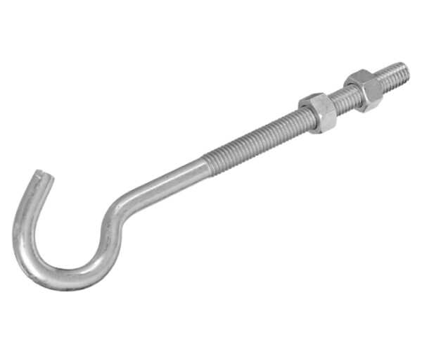 3/8" X 7" CLOTHESLINE HOOK ZINC