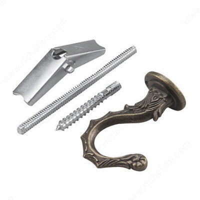 JUMBO SWAG HOOK ANTQ BRASS