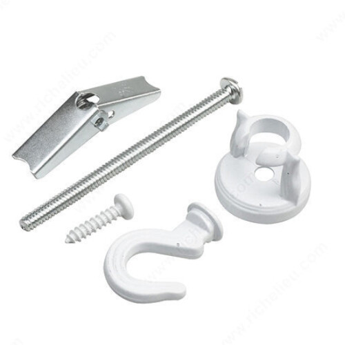 WHITE SWIVEL SWAG HOOKS